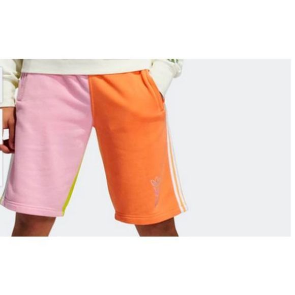 adidas H43975 Unisex Sz Small Multicolor Love Unites Blocked Shorts - Picture 2 of 5